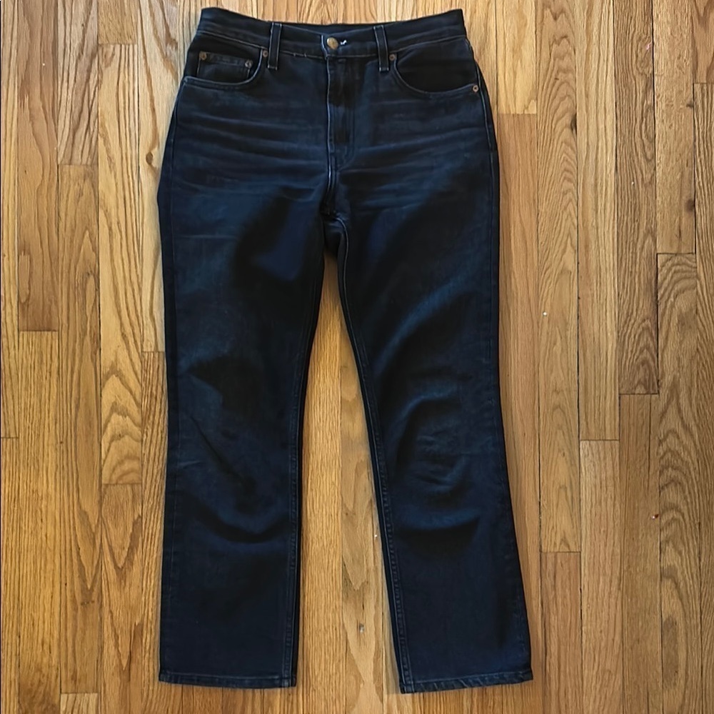 B Sides sz 26 super dark wash jeans zip fly great pre owned condition
